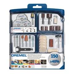 Dremel Cordless Multi-Tool, 8220-1/5 (12 V) + Accessory Set (150 Pc.)