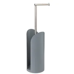 5Five Toilet Roll Holder & Storage (15 x 6 cm, Gray)