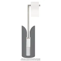 5Five Toilet Roll Holder & Storage (15 x 6 cm, Gray)