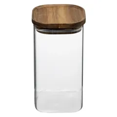 5Five Airtight Glass & Acacia Jar (1.3 L)