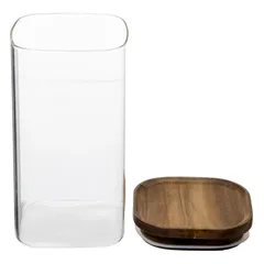 5Five Airtight Glass & Acacia Jar (1.3 L)