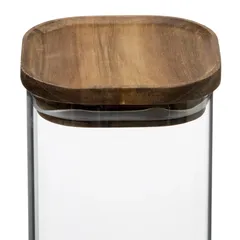 5Five Airtight Glass & Acacia Jar (1.3 L)