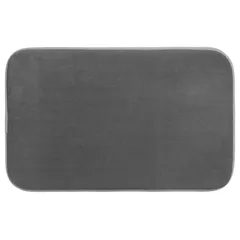 5Five Classic Bath Mat (80 x 50 x 1 cm, Gray)