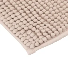 5Five Chenille Bath Mat (80 x 50 x 1 cm, Linen Beige)