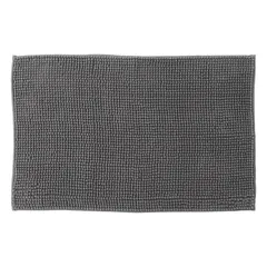5Five Chenille Bath Mat (80 x 50 x 1 cm, Gray)