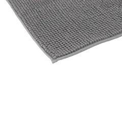 5Five Chenille Bath Mat (80 x 50 x 1 cm, Gray)