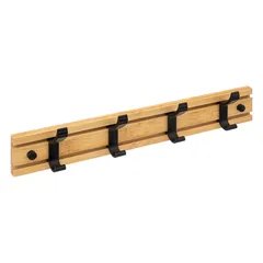 5Five Bamboo 4-Hook Hanging Rack (40 x 7.9 x 4.5 cm)