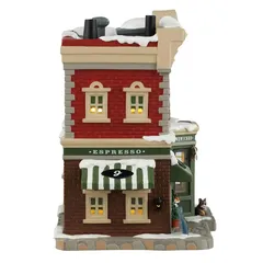 Lemax Juliette's Croissant & coffee shop Caddington Village Festive Decor (16.5 x 14 x 20 cm)