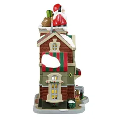 Lemax The Santa Shop Caddington Village Festive Decor (4.5 V, H 23.5 x W 19 x D 12.8 cm)