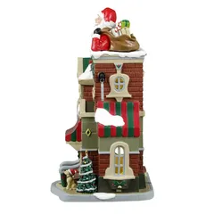 Lemax The Santa Shop Caddington Village Festive Decor (4.5 V, H 23.5 x W 19 x D 12.8 cm)