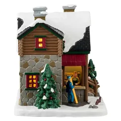 Lemax Winter's Haven Cafe Vail Village Festive Decor (4.5 V, 17.7 x 13.6 x 15 cm)