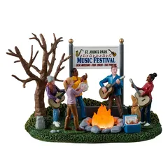 Lemax Resin Music Festival Battery Operated Decoration (4.5V)