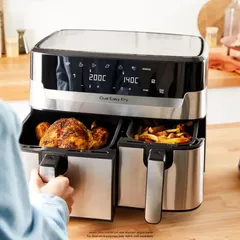 Tefal Dual Easy Fry & Grill Air Fryer, EY905D40 (8.3L, 2700 W)