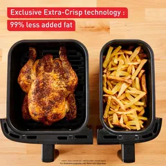 Tefal Dual Easy Fry & Grill Air Fryer, EY905D40 (8.3L, 2700 W)