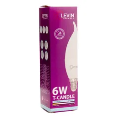 Levin LED C37 E14 Base Candle Bulb (Day Light, 6 W)