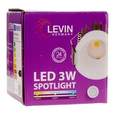 كشاف LED ليفين (3 واط، أبيض طبيعي)