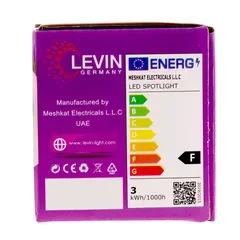 كشاف LED ليفين (3 واط، أبيض طبيعي)