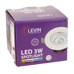 Levin LED COB Spotlight (3 W, Cool White)