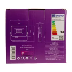 Levin ECO Flood Light (10 W, 6500 K, Clear Glass)