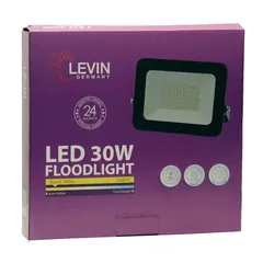 Levin ECO Flood Light with Sensor (30 W, 3000 K, Clear Glass)