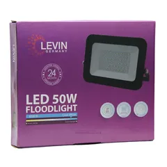 Levin ECO Flood Light (50 W, 3000 K, Clear Glass)