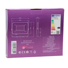 Levin ECO Flood Light (50 W, 3000 K, Clear Glass)