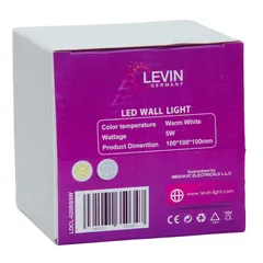 Levin Deco LED IP65 Wall Light, 20BB5W