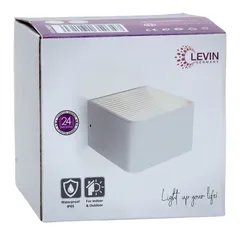Levin Deco LED IP65 Wall Light, 20BB5W