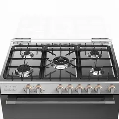 Toshiba 5-Burner Gas Cooker W/Oven, RL2-90G5GE(MR)-R (58 x 90 x 76.5 cm)