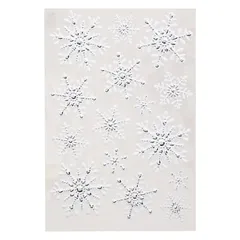 Atmosphera White W/Strass Window Sticker (29 x 0.12 x 41 cm)