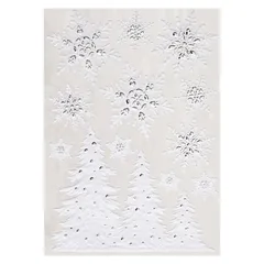 Atmosphera White W/Strass Window Sticker (29 x 0.12 x 41 cm)