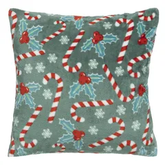 Atmosphera Holly Print Cushion (40 x 40 cm)
