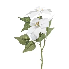 Atmosphera White Poinsettia Branch (24 x 13 x 78 cm)