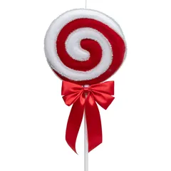 Atmosphera Satin Bow Lollipop Festive Décor (20 x 4 x 52 cm)