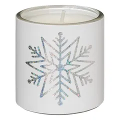 Atmosphera Printed Scented Candle (White, 45 g, 3 Pc.)