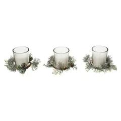 Atmosphera Center Trio Table Candle (180 g, White, 3 Pc.)