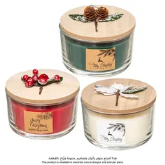 Atmosphera Traditional Paraffin Decorative Lid Candle (380 g, Assorted Colors)