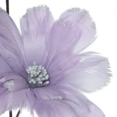 ديكور غصن عليه ريش أتموسفيرا (أرجواني موف، 8 × 3 × 65 سم)