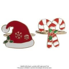 Atmosphera Hat Candycane Napkin Rings (3.7 cm, 2 Pc.)