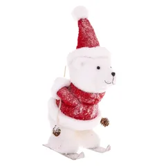 Atmosphera Bear Snowman on Skis Decor (Assorted Designs, 37 cm)