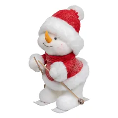 Atmosphera Bear Snowman on Skis Decor (Assorted Designs, 37 cm)