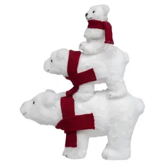 Atmosphera Bear Pyramid with Scarf Decor (43 cm)