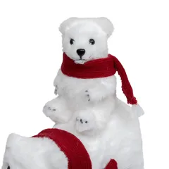 Atmosphera Bear Pyramid with Scarf Decor (43 cm)