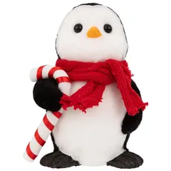 Atmosphera Penguin with Candy Cane Decor (19 cm)