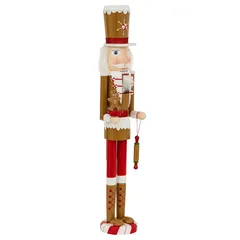 Atmosphera Gingerbread Wood Nutcracker Decor (60 cm)