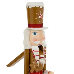 Atmosphera Gingerbread Wood Nutcracker Decor (60 cm)