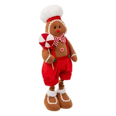 Atmosphera Extendable Gingerbread Man Decorative Plush (85 cm)