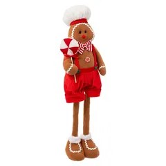 Atmosphera Extendable Gingerbread Man Decorative Plush (85 cm)