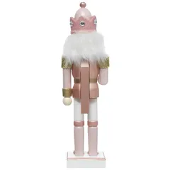 Atmosphera Pink Wood Nutcracker Decor (25 cm)