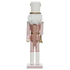 Atmosphera Pink Wood Nutcracker Decor (38 cm)